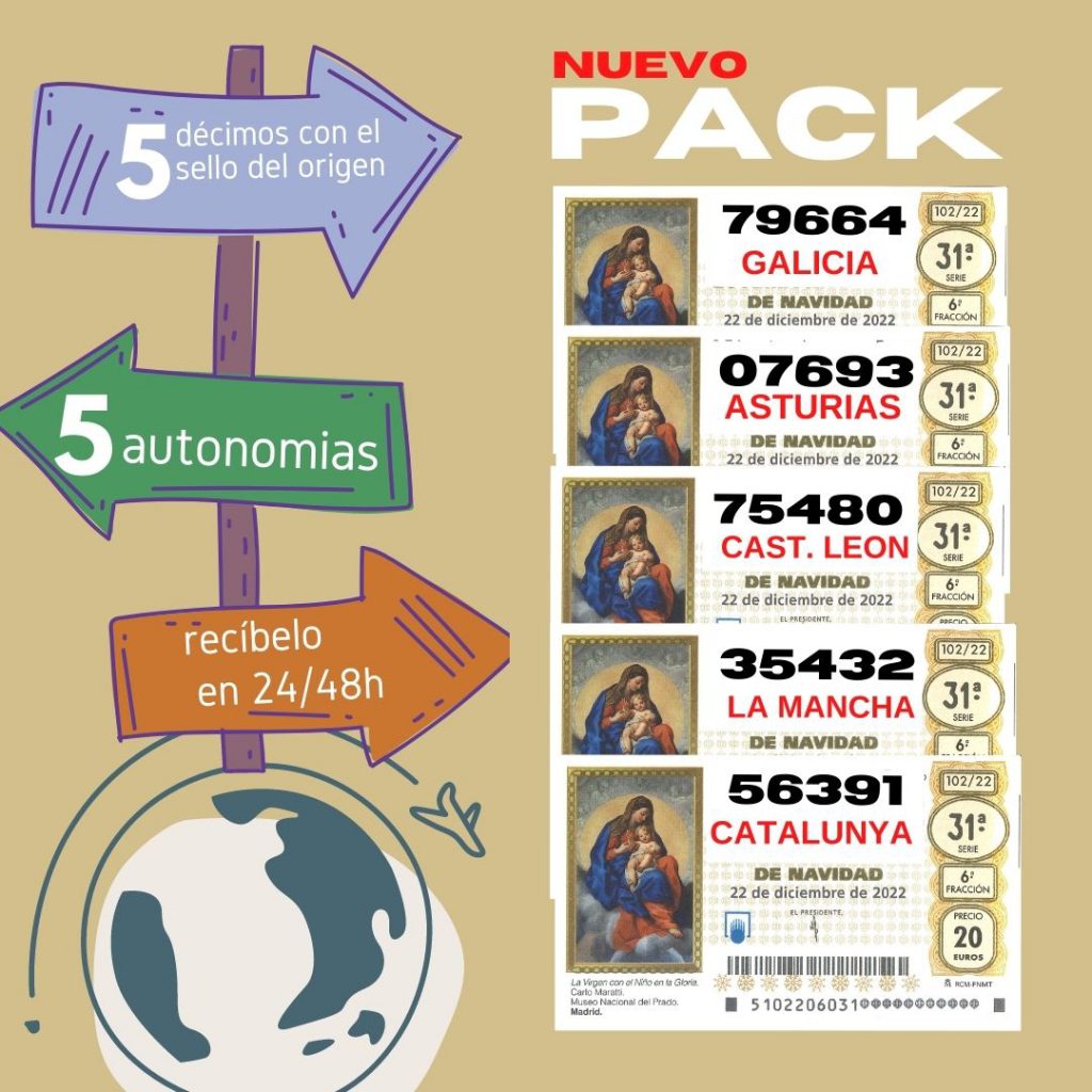 Pack lotería de provincias