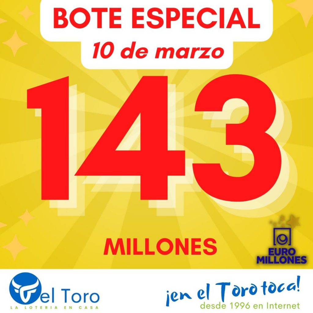 bote de 143 millones